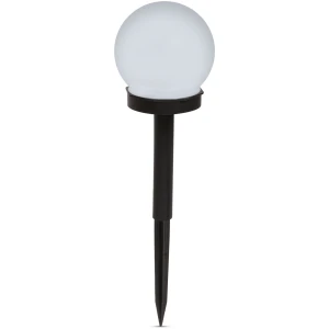 Afbeelding van Solar LED Tuinlamp Met Grondspies – Bolvormig – Ø10 Cm – Koel Wit – Op Zonne-Energie – Automatisch