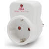 Afbeelding van Overspanningsbeveiligde Wandcontactdoos Met Randaarde – Surge Protector Stekkeradapter – Beschermt Tegen