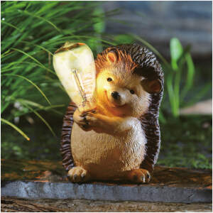 Afbeelding van Zonne-energie dierenfiguur – egel – 1× LED-filament – 16 x 19 x 23 cm 1 Stuks [11419] - 01 11419 web