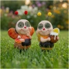 Afbeelding van Zonne-energie dierenfiguur – bij – met bewegende ogen – 112 SMD LED's – 22 cm – 2 varianten 1