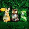 Afbeelding van Dierenfiguren op zonne-energie – 3 soorten – 10 warmwitte LED's – 15 cm 1 Stuks [11430A] - 01
