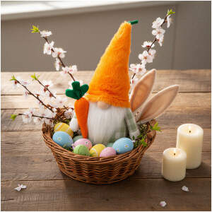 Afbeelding van Textieldecoratie - kabouter - 25 cm 1 Stuks [11573] - 01 11573 web