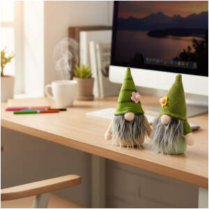 Afbeelding van Textieldecoratie - kabouter - 15 cm - 2 soorten 1 Stuks [11576] - 01 11576 web