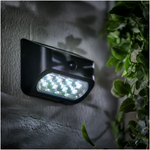 Afbeelding van Solarlamp met bewegingssensor – 14 x 6,5 x 10 cm – 8 x SMD LED 1 Stuks [55282] - 01 55282 web