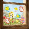 Afbeelding van Paasraamsticker – glittereieren – 43 x 30 cm 1 Stuks [57958A] - 01 57958A web