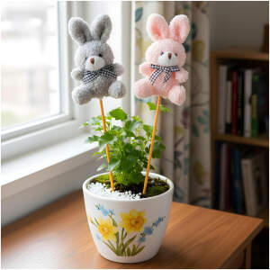 Afbeelding van Plakdecoratie - konijn - 50 x 12 cm - 4 soorten 1 Stuks [59509] - 01 59509 web