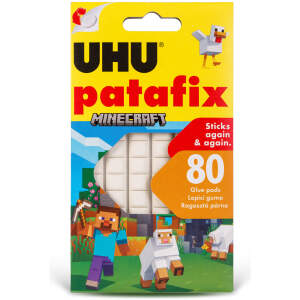 Afbeelding van UHU Patafix kneedpasta – wit – 80 stuks – Minecraft 1 Stuks [U41988] - 01 U41988 web