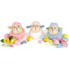 Afbeelding van Textieldecoratie - schaap - 9 cm - 3 soorten 1 Stuks [11584] - 02 11584 web
