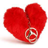 Afbeelding van Sleutelhanger - hartvormig - pluche, rood - 13 x 10 cm 1 Stuks [56101] - 02 56101 web