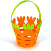 Afbeelding van Paasdecoratie - vilten mandje - wortelvormig - 25 x Ø18 cm 1 Stuks [57961] - 02 57961 web