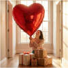 Afbeelding van Reuzenballon - rood hart - folie - 79 cm 1 Stuks [56097] - 03 56097 web