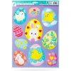 Afbeelding van Paasraamsticker – glittereieren – 43 x 30 cm 1 Stuks [57958A] - 03 57958A web