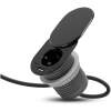 Afbeelding van Verborgen ingebouwde stopcontact met USB-A en USB Type-C - "Slide it" technologie, mat zwart, 230V,
