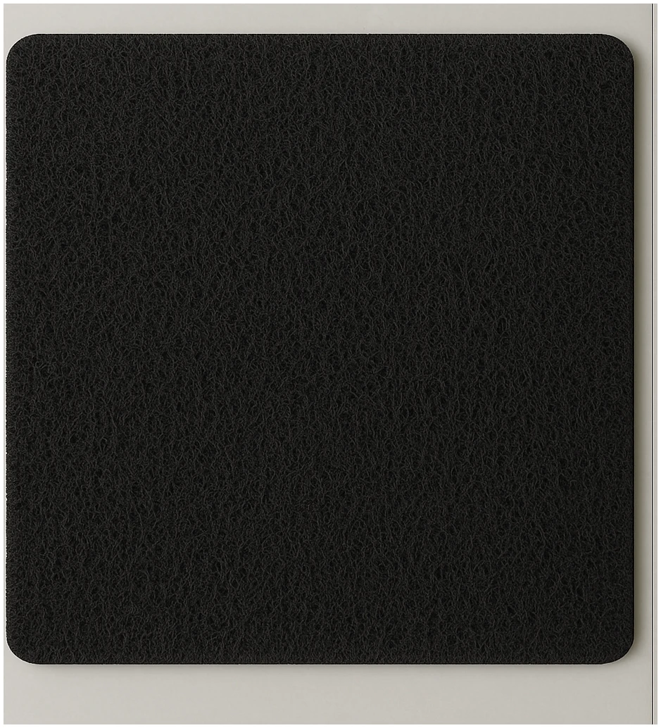 Afbeelding van HSXL - Antislipmat Douche Zacht & Waterdoorlatend - 60x60CM - Incl. Netspons - Antislip Douchemat Zwart