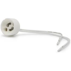 Afbeelding van 20x GU10 Lampfitting met Keramische Behuizing en 15 cm Silicone Kabel - Wit - Set van 20 Stuks [40906] - 0fef