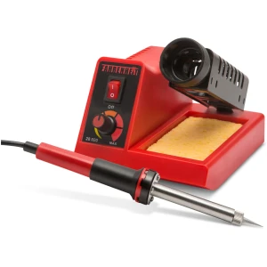 Afbeelding van Analoge Soldeerstation - 230V 58W - Temperatuurregelbaar 150-480°C - Inclusief Soldeerbout en Spons [28020]