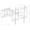 Afbeelding van TV Muurbeugel Kantelbaar en Draaibaar - Voor 50-120" TV's - Max VESA 900x600 mm - Max 80 kg -