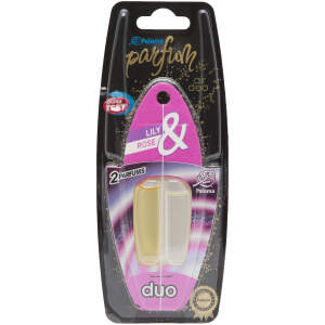 Afbeelding van Auto Luchtverfrisser Duo – Roos & Lelie Geur – 2 x 3 ml Parfum – Werkt tot 6 Weken – Langdurige