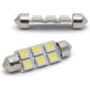 Afbeelding van 10x LED Autolamp Sofit 41mm - 108 Lumen 6000K - 6x SMD 1,5W 12V - Lange Levensduur 50.000u - Helder Wit Licht