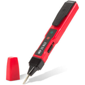 Afbeelding van Spanningsdetector Spanningszoeker Contactloos - 70-250V AC Met Licht- en Geluidsalarm - Penmodel Met