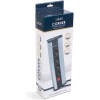 Afbeelding van Hoekstekkerdoos met schakelaar, 4 x 250V/16A sockets + 2 x USB 2,1A, aluminium behuizing, kinderveilig, 1,5 m