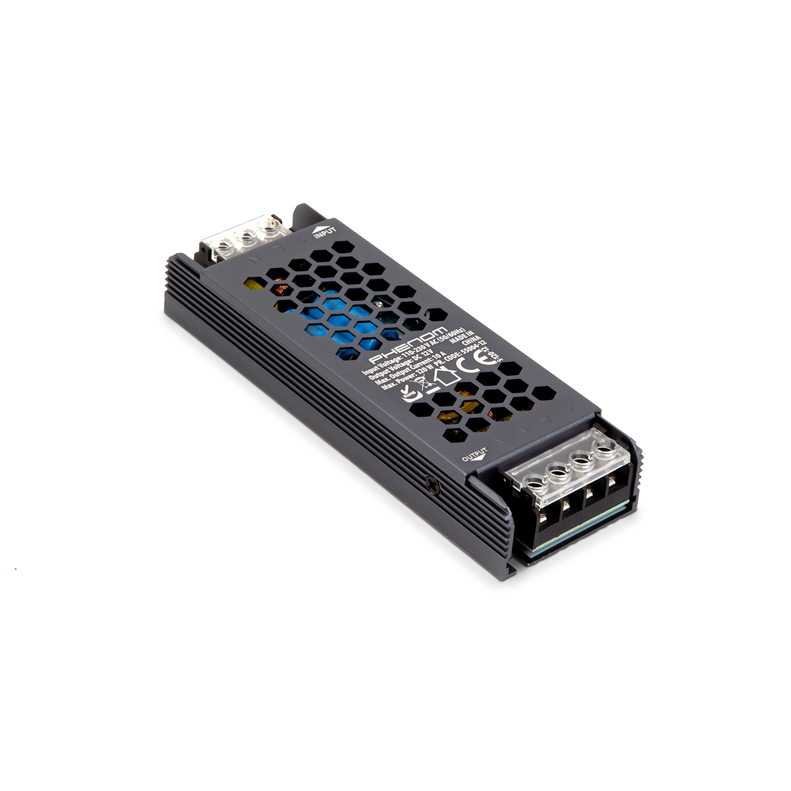 Afbeelding van LED Voeding – Trafo – Voor o.a. LED Strip - Gestabiliseerde Transformator Netvoeding 12V DC 10A - 120W -