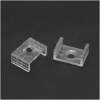 Afbeelding van Bevestigingsclips voor LED aluminium profiel 41011A1 / 41011A2 - transparant kunststof - 2 stuks per set