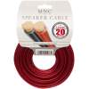 Afbeelding van Speakerkabel 2x 1,0 mm² OFC – 20 Meter – Transparant Rood/Zwart – Audio Kabel voor Speakers &
