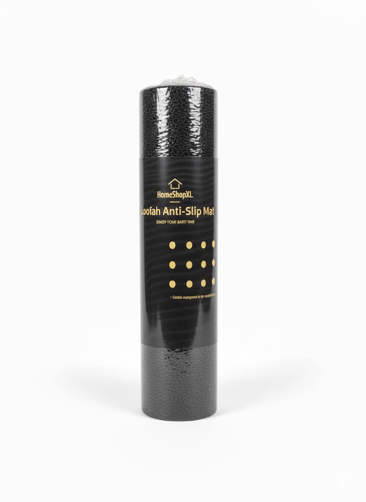 Afbeelding van HSXL - Antislipmat Douche Zacht & Waterdoorlatend - 70x40CM - Incl. Netspons - Antislip Douchemat Zwart