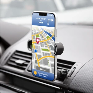 Afbeelding van Telefoonhouder voor auto - Bevestiging aan ventilatierooster - Geschikt voor smartphones van 55-80 mm breed -