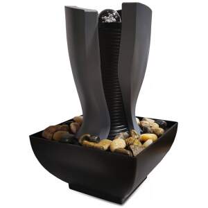 Afbeelding van Kunststof LED Binnenfontein (tafelmodel) Feng Shui Fontein - Kunststof Indoor Fontein – 22 x 22 x 28 cm –
