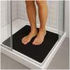 Afbeelding van HSXL - Antislipmat Douche Zacht & Waterdoorlatend - 60x60CM - Incl. Netspons - Antislip Douchemat Zwart