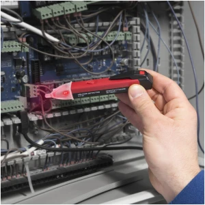 Afbeelding van Contactloze AC Spanningsdetector met LED Werklicht - Penmodel - 90-1000V AC - CAT II 1000V [25818] - 4ac8