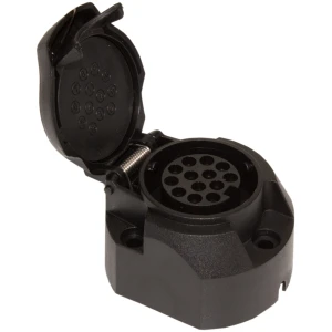Afbeelding van Aanhanger Stekkerdoos contactdoos - 13-polig - 12V - ISO 1724 - Schroefaansluiting - Met veerafsluitklep -