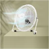 Afbeelding van USB Mini Ventilator - Bureauventilator Met 180° Draaibare Kop - 18 cm Diameter - Roestvrijstalen Bladen