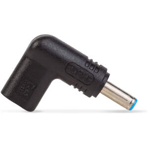 Afbeelding van USB-C naar DC 4.5x3.0 mm Adapter voor HP Laptop – 20V – USB-C Oplaad Converter – Zwart [55063C] - 5140