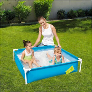 Afbeelding van Bestway Vierkant Kinderzwembad met Stijve Wanden - 122 x 122 x 30,5 cm - 365L - UV-bestendig - Incl.