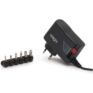 Afbeelding van Universele Adapter 3V-12V - 2500mA - 30W - Verstelbare DC Spanning - Verwisselbare Stekkers - Voeding voor