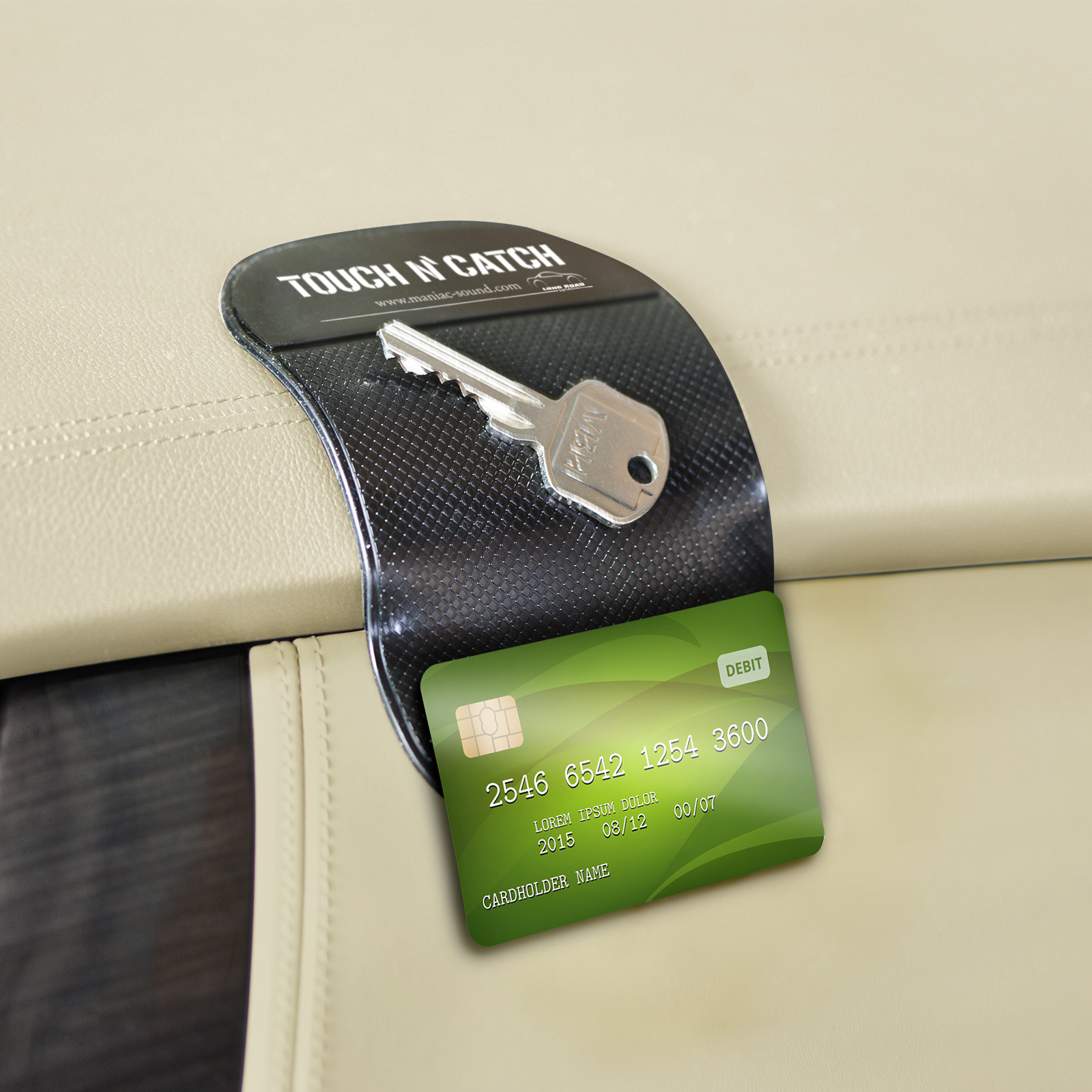 Afbeelding van Anti-Slip Nanopad voor Dashboard - Herbruikbare Zelfklevende Mat voor Telefoon, Sleutels en Accessoires -