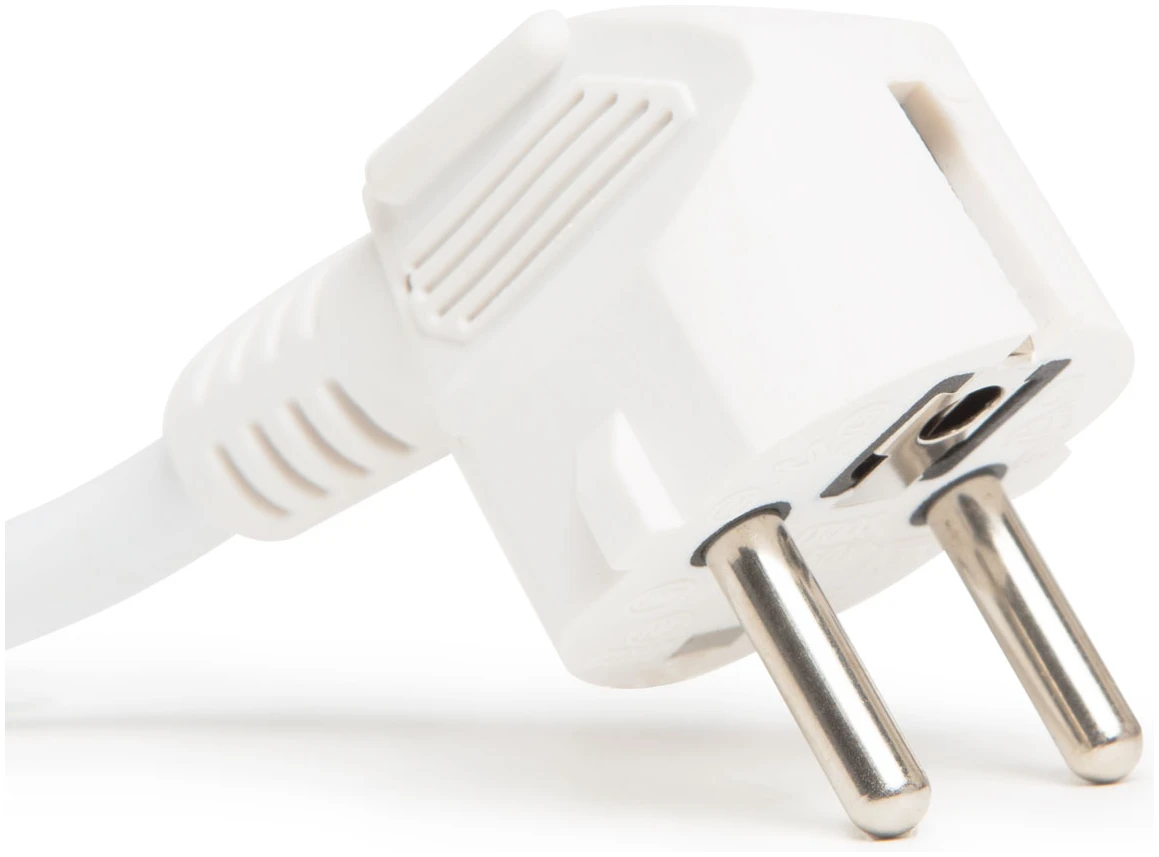 Afbeelding van Verlengsnoer - 5 m - Wit - Schuko CEE 7/4 Stopcontact - Stekker CEE 7/7 - H05VV-F 3×1,5 mm² - 10/16 A - 250