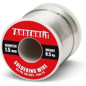 Afbeelding van Professioneel Soldeertin op Rol - soldeerdraad Sn60/Pb40, 1,5 mm, 0,5 kg met 2% flux - Hoogwaardige
