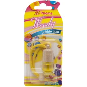 Afbeelding van Auto Luchtverfrisser Woody Bubble Gum – Houten Geurhanger met Kauwgomgeur – 4 ml – Werkt tot 1 Maand