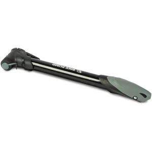 Afbeelding van Mini Fietspomp 27cm - Zwart - Tweeweg Pomp tot 60 PSI - Compact met Framebeugel - Geschikt voor MTB,
