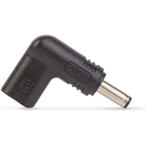 Afbeelding van USB-C naar DC 4.5x3.0 mm Adapter voor Dell Laptop – 20V – USB-C Oplaad Converter – Zwart [55063D] -