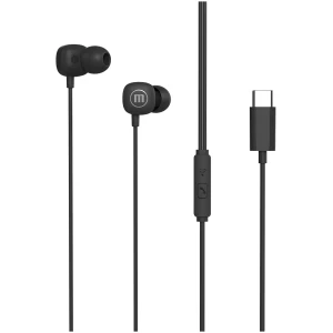 Afbeelding van Maxell Square+ In-Ear oordopjes - USB-C aansluiting - 120 cm kabel - Microfoon - Comfortabele pasvorm -