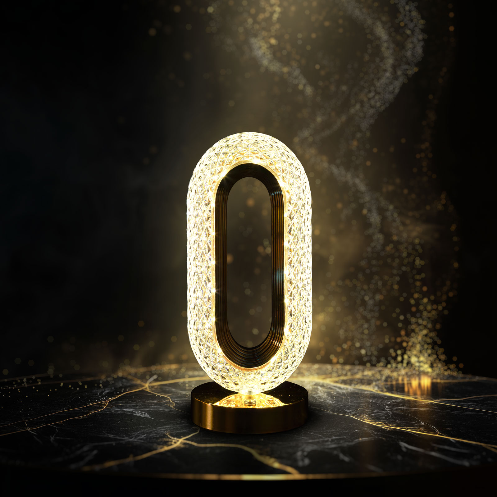 Afbeelding van Tafellamp 'Dubai' Goud – Dimbaar – Instelbare Kleurtemperatuur (Warm/Neutraal/Koel Wit) –