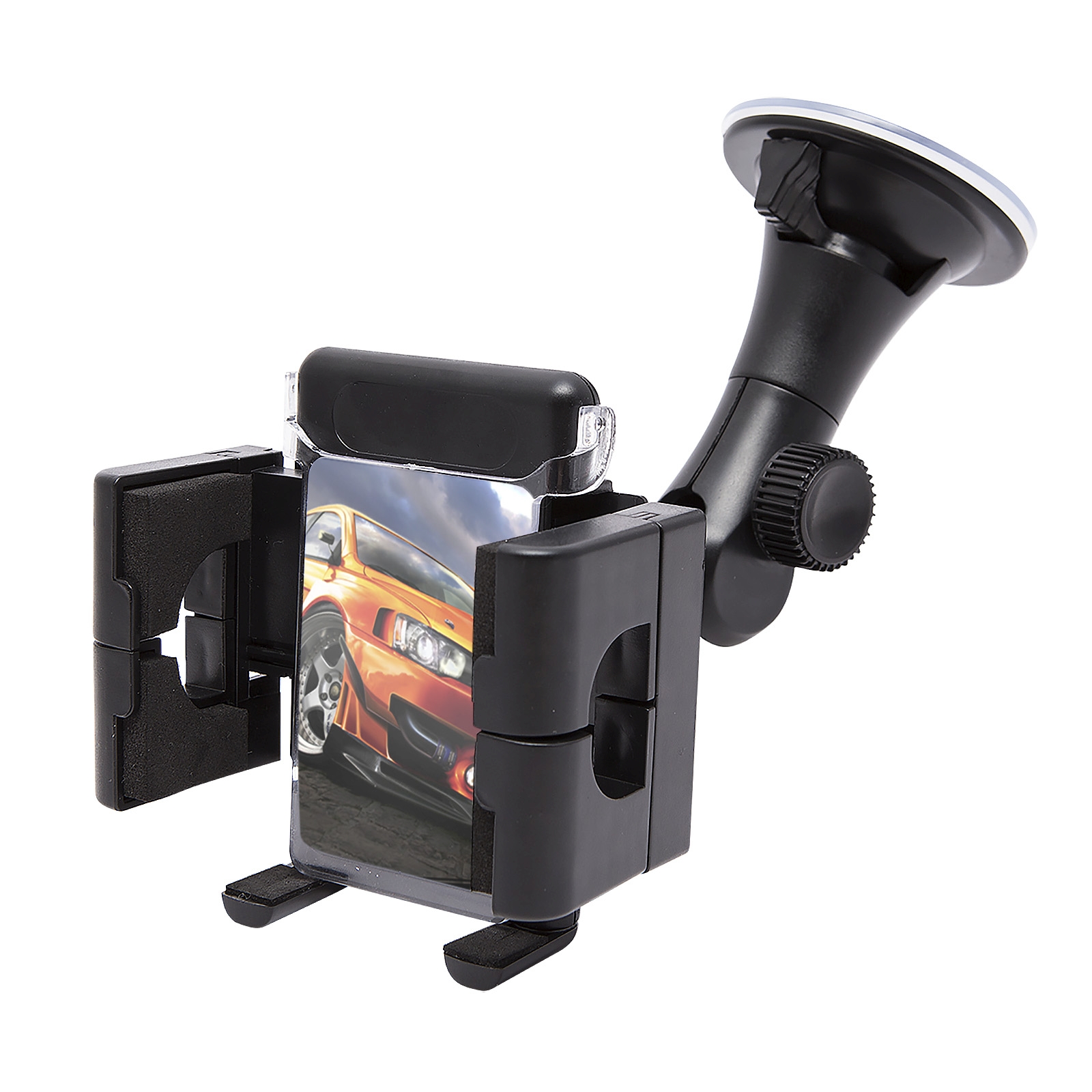 Afbeelding van Universele auto Telefoonhouder / GPS houder - Geschikt voor MP3/MP4/mobiel/GPS/PDA - Zuignap bevestiging op