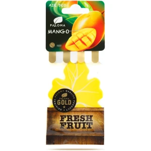 Afbeelding van Paloma Gold Fresh Fruit Mango Luchtverfrisser Auto – Hangend – Langdurige Geur Min. 2 Weken – Auto