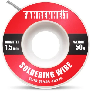 Afbeelding van Professioneel Soldeertin Soldeerdraad 1,5mm 50g - 60/40 Tin-Lood met 2% Flux - Professionele Soldeertin voor
