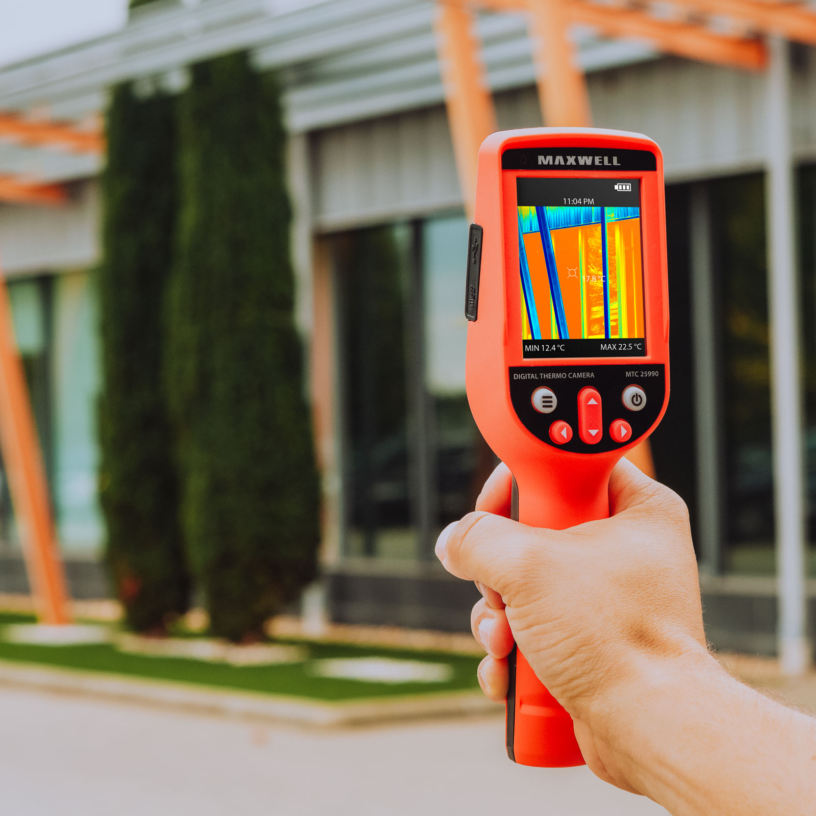 Afbeelding van Digitale Warmtebeeldcamera Met Touchscreen - Oplaadbare Batterij - MicroSD Opslag - Foto- en Videofunctie